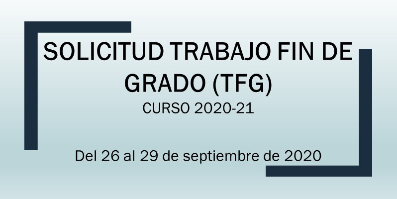 Solicitud de TFG (Curso 2020-2021)